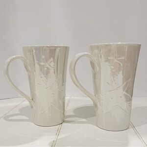 Starbucks Coffee Ciao Italya Tall Silver Star CoffeeTea Mug Cup Handmade…